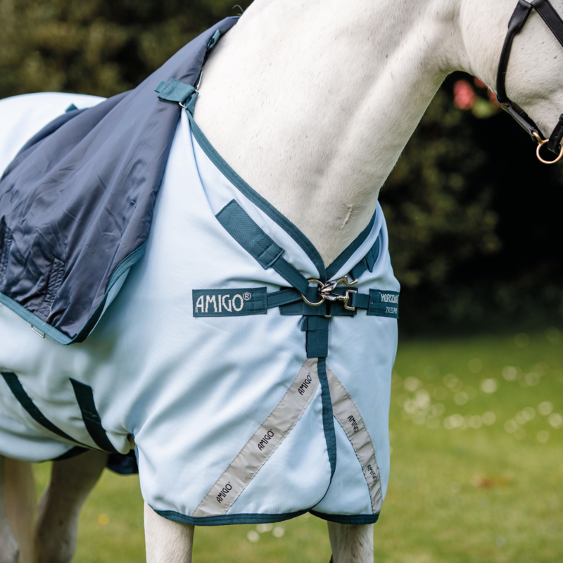 Horseware Amigo 50g Turnout Rug - Blue/Navy -4